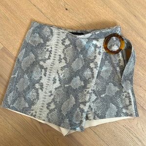 Zara Snake Skin Skort